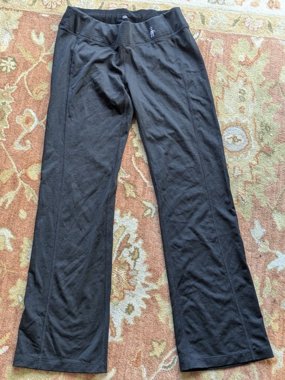 EUC Smartwool Straight Leg Pants, merino black, size small